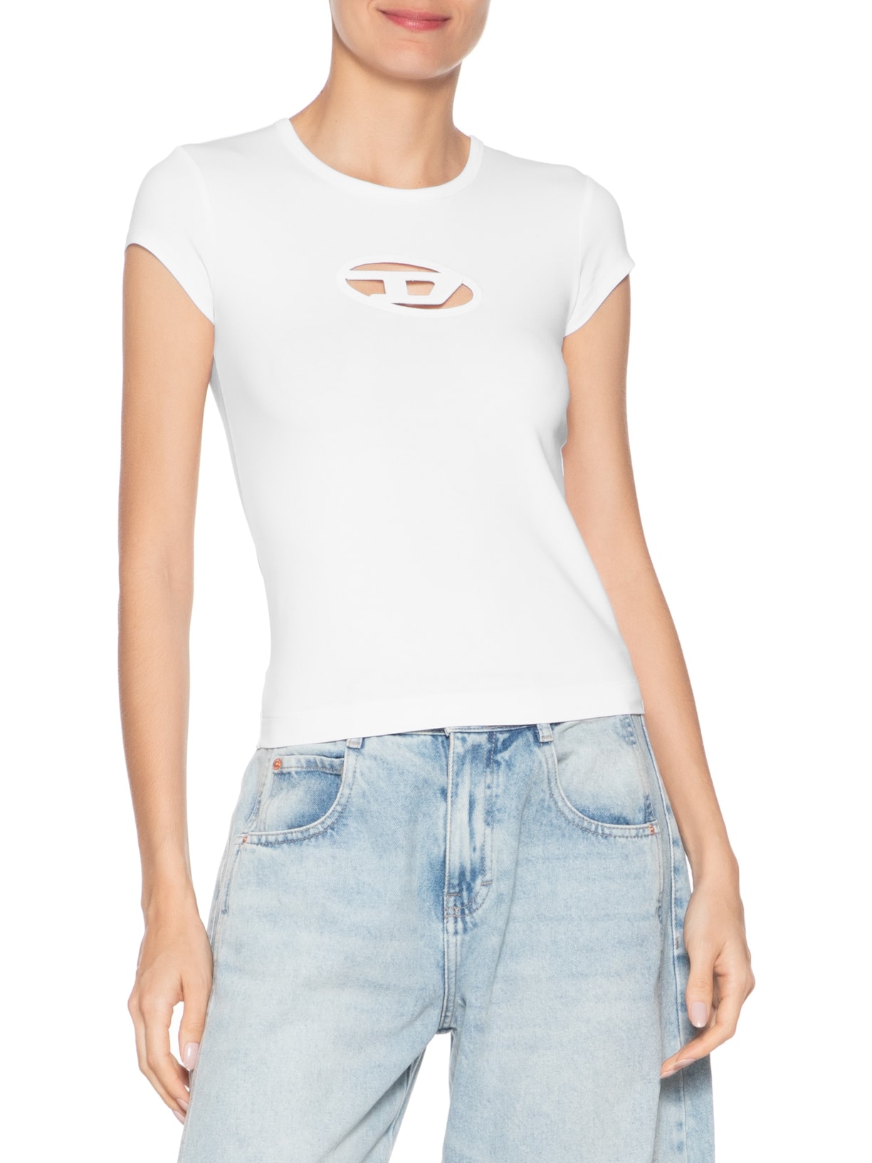Camiseta Feminina T-Angie Branco Diesel