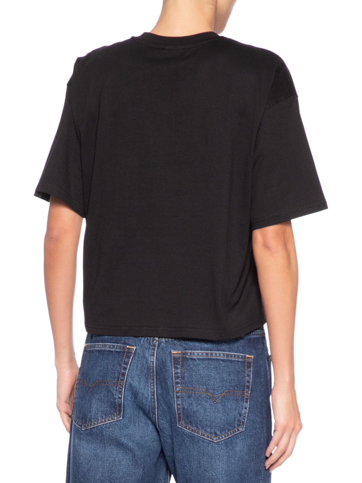 Camiseta Feminina T-Buxt Crop-Od Maglietta Preto Diesel