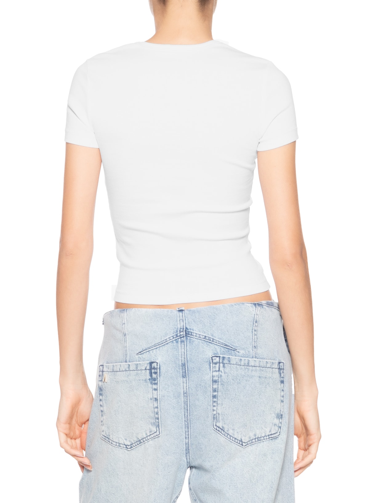 Camiseta Feminina T-Ele-Long-D Branco Diesel