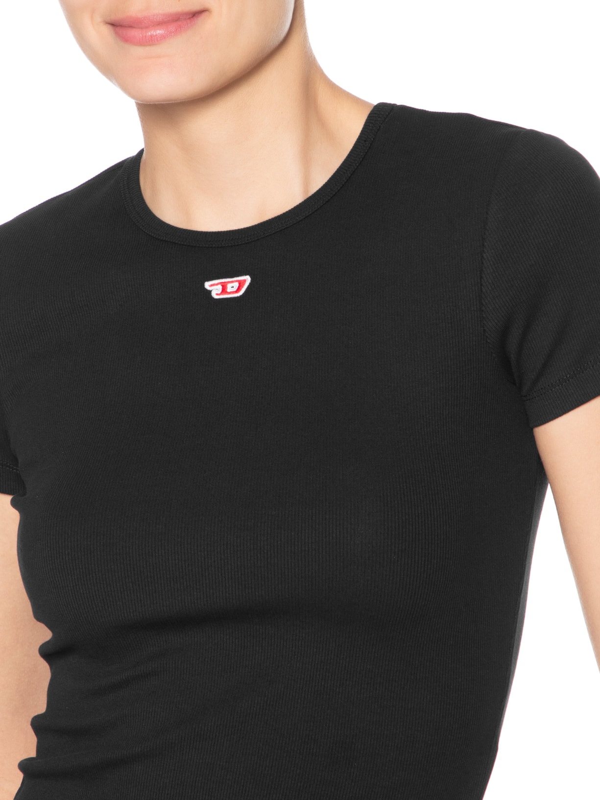 Camiseta Feminina T-Ele-Long-D Preto Diesel