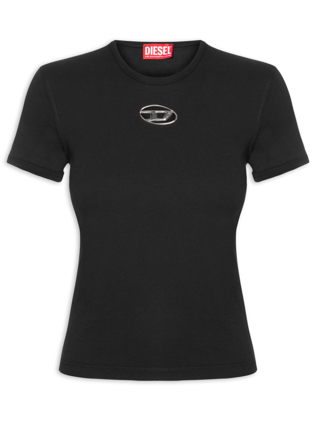 Camiseta Feminina T-Uncutie Long-Od Q1 Maglietta - Preto