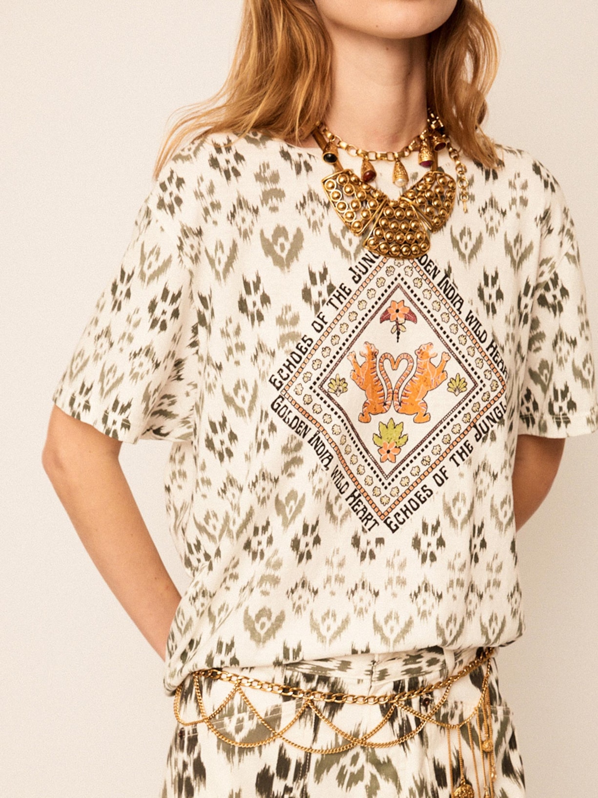 Camiseta Feminina Taj Garden V26 Branco Mixed