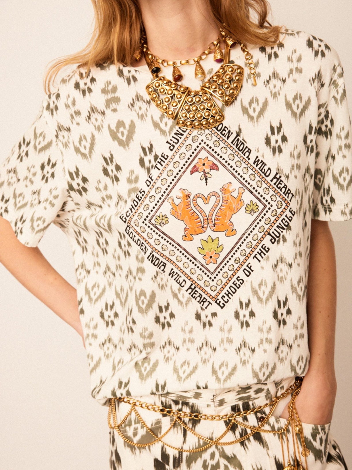 Camiseta Feminina Taj Garden V26 Branco Mixed