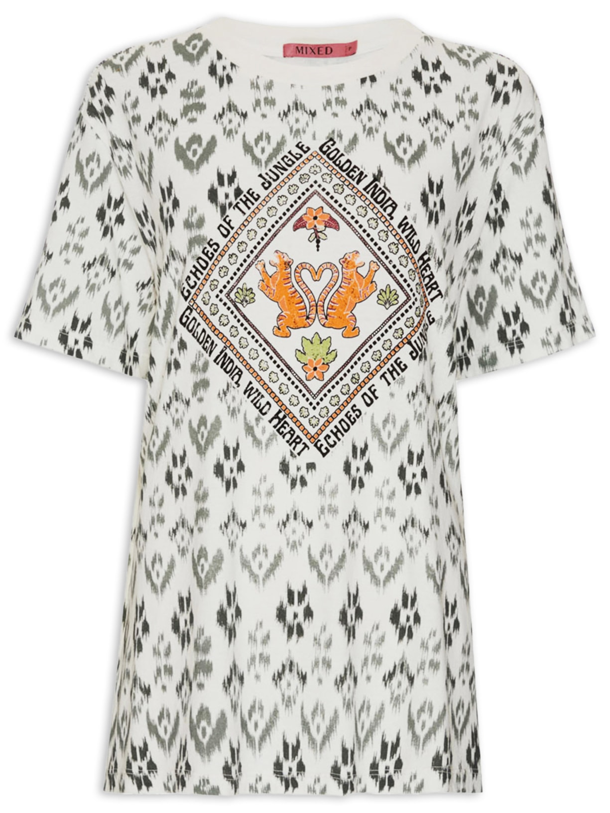 Camiseta Feminina Taj Garden V26 Branco Mixed