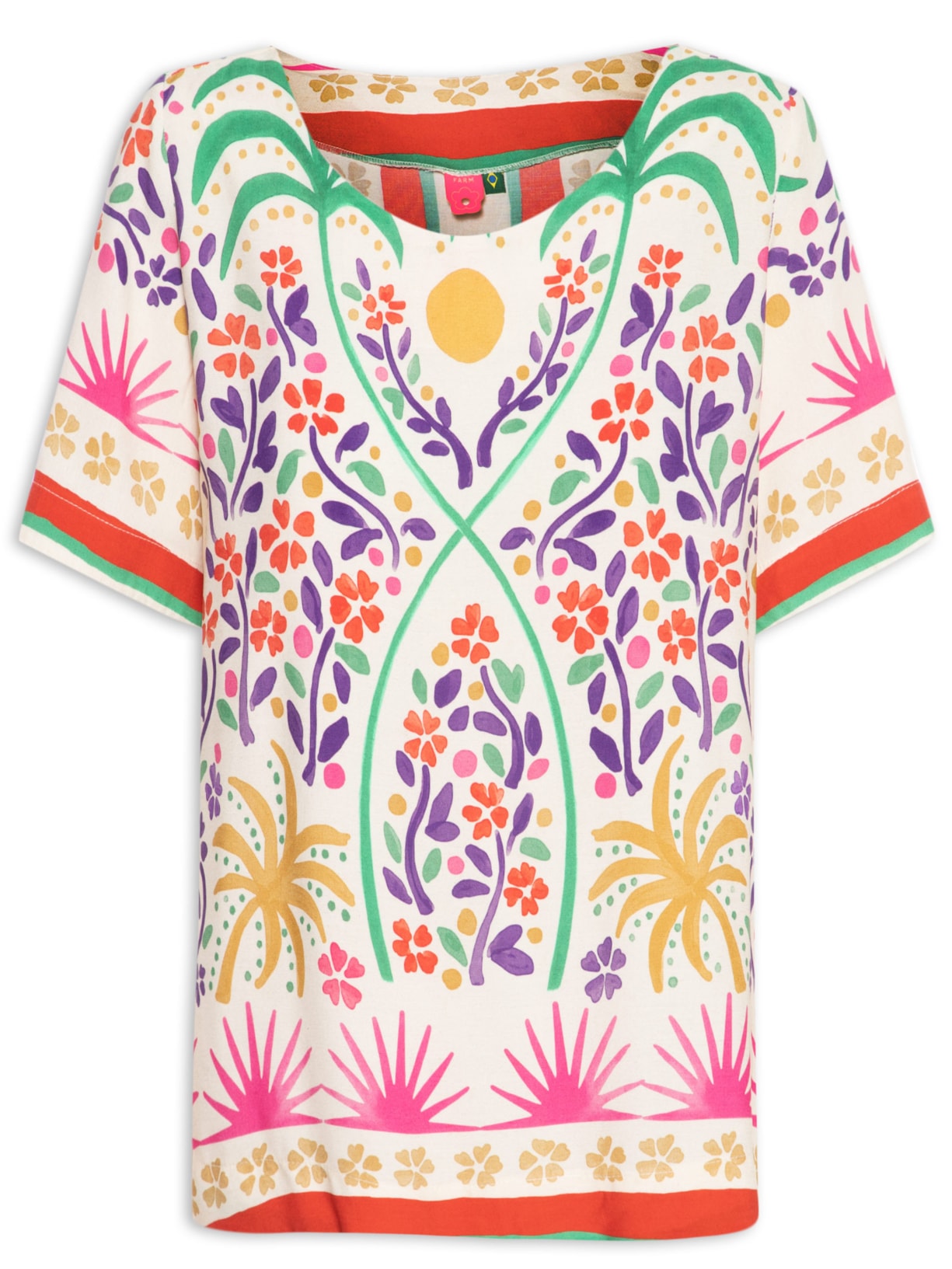 Camiseta Feminina Tarde De Verão - Off White