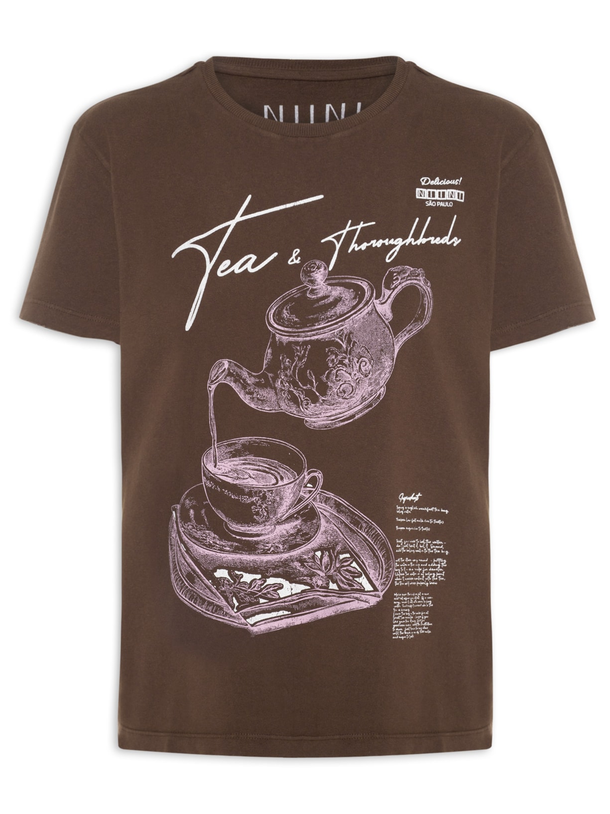 Camiseta Feminina Tea - Marrom