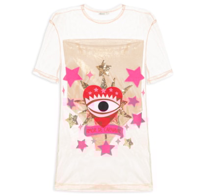 Camiseta Feminina Tela Amor De Carnaval - Bege