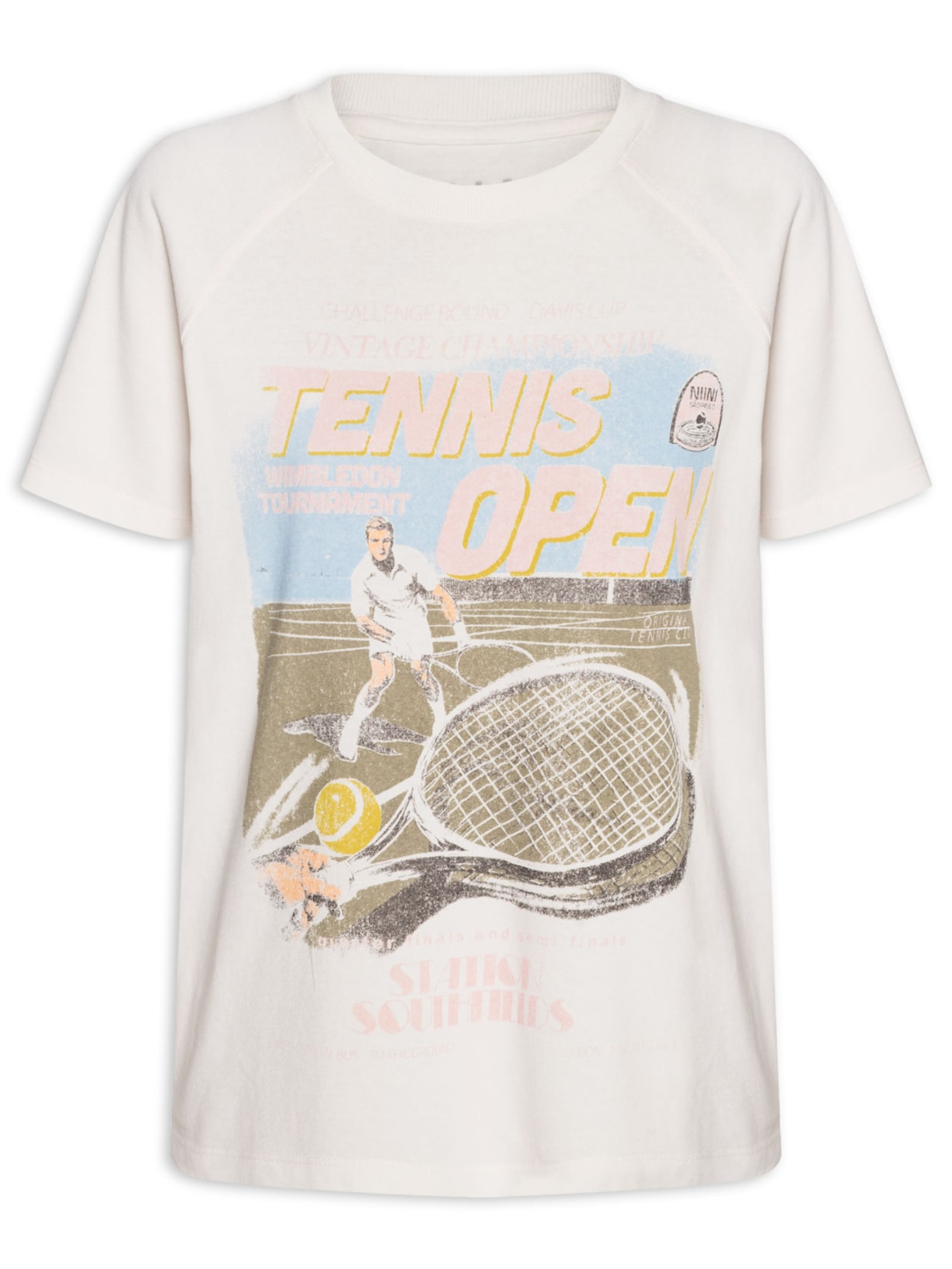 Camiseta Feminina Tennis Branco Niini