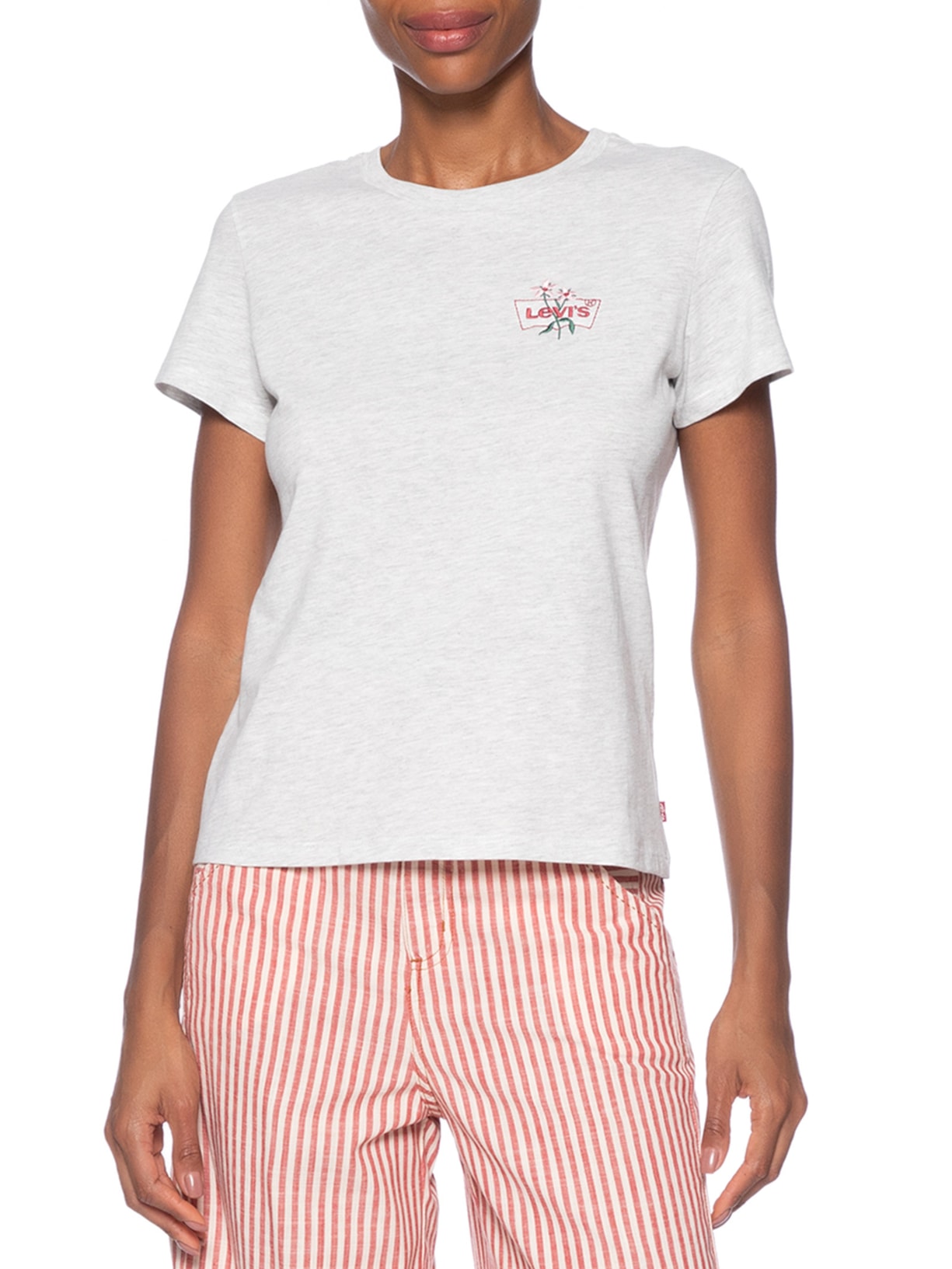 Camiseta Feminina The Perfect Tee Cinza Levi's