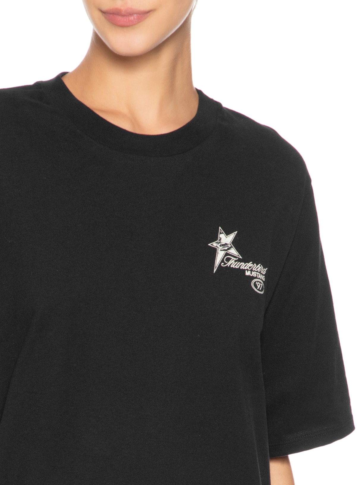 Camiseta Feminina Thunderbird Preto Nk