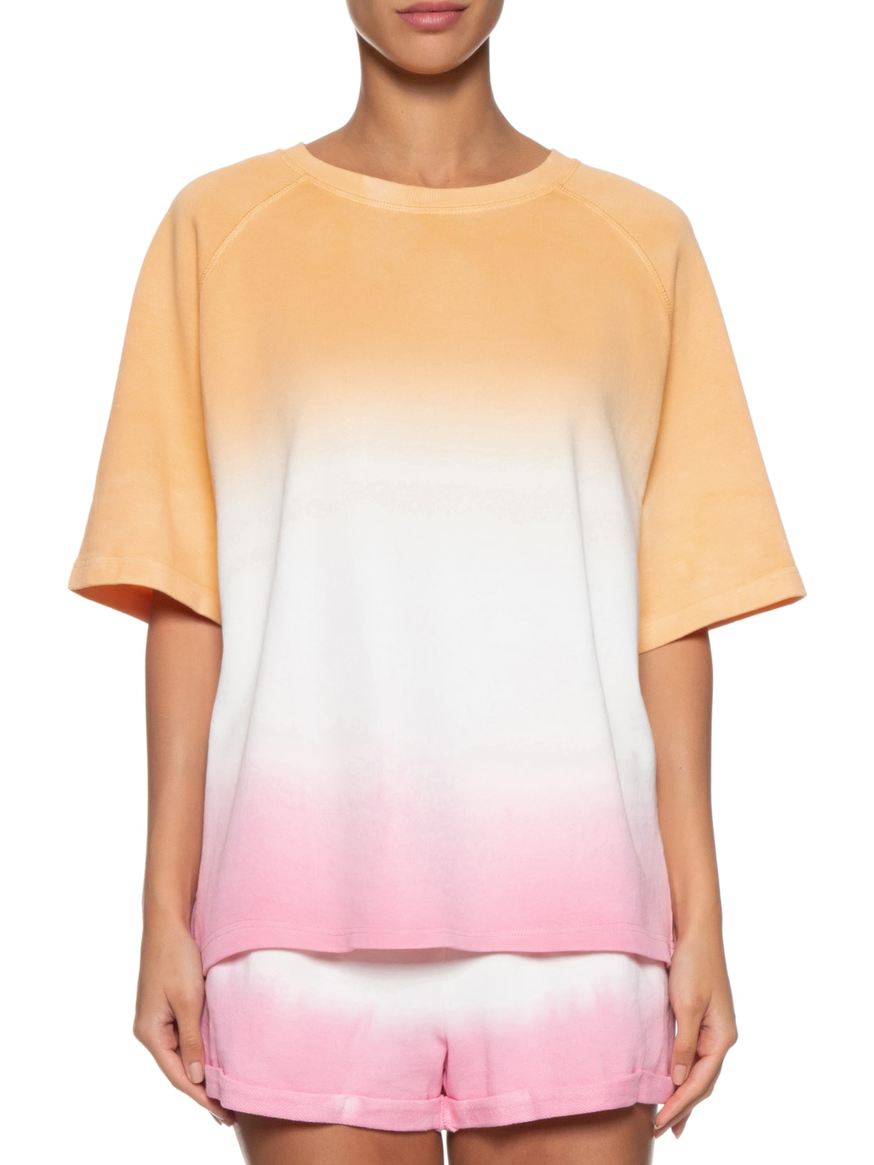 Camiseta Feminina Tie Dye Laranja Market 33