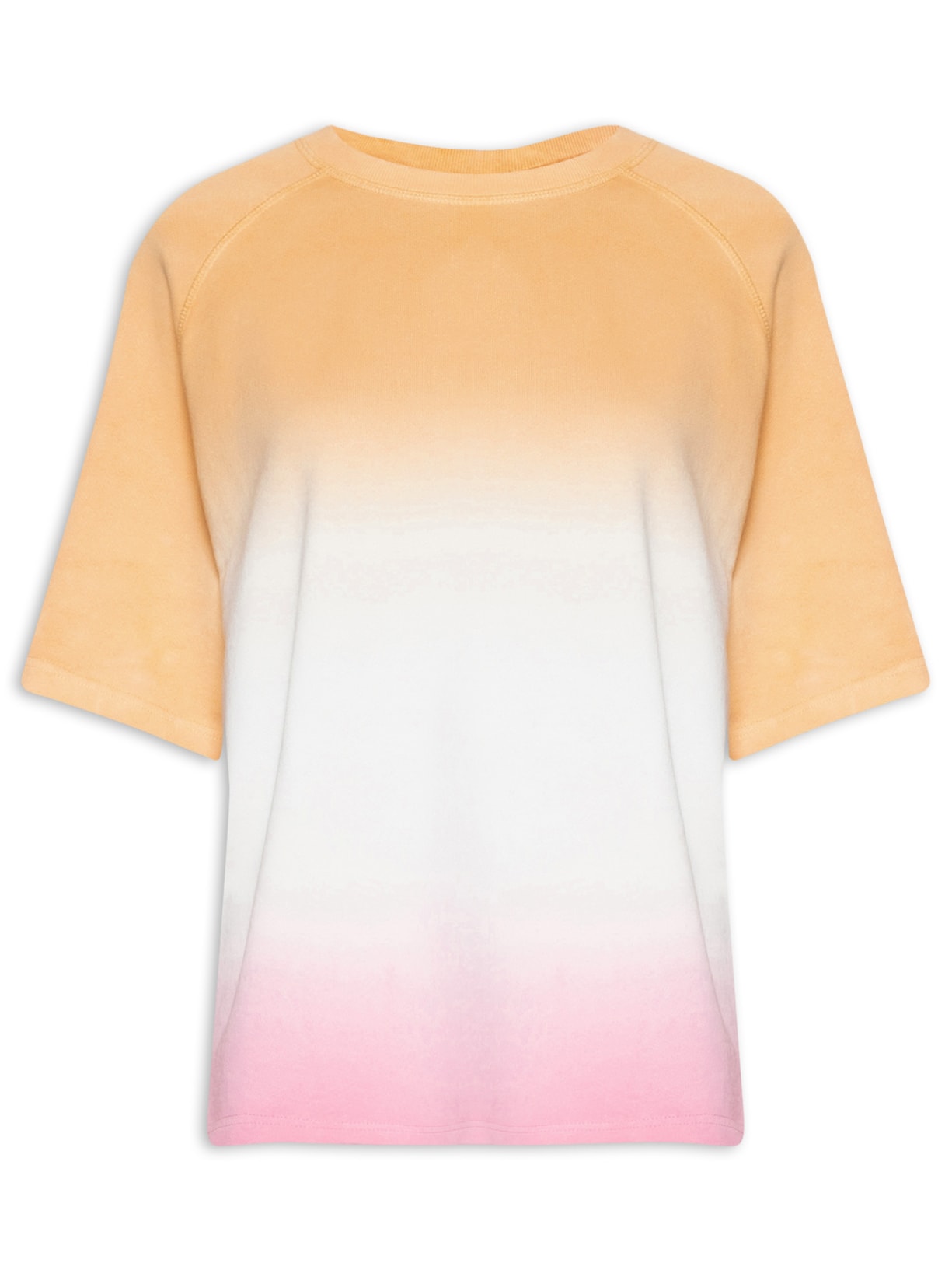 Camiseta Feminina Tie Dye Laranja Market 33