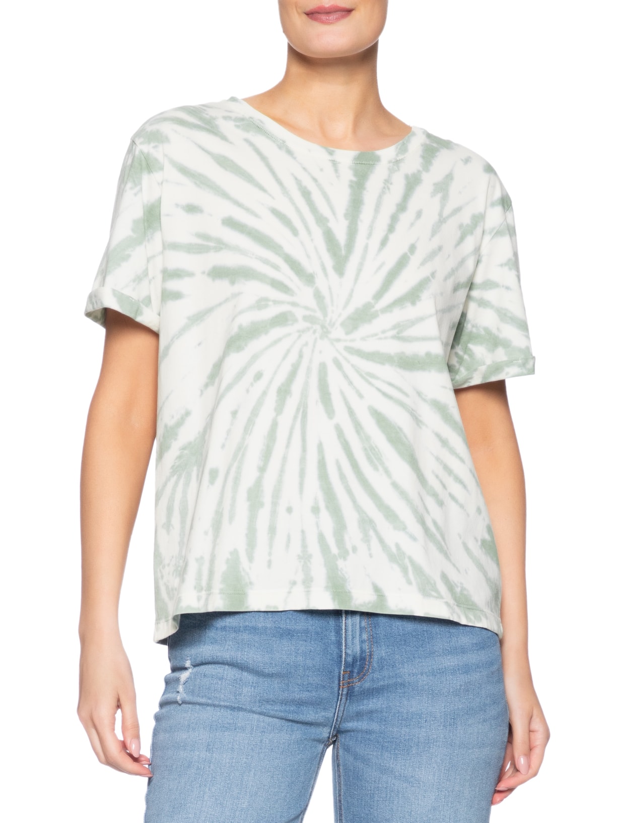 Camiseta Feminina Tie Dye Verde Maria Filó