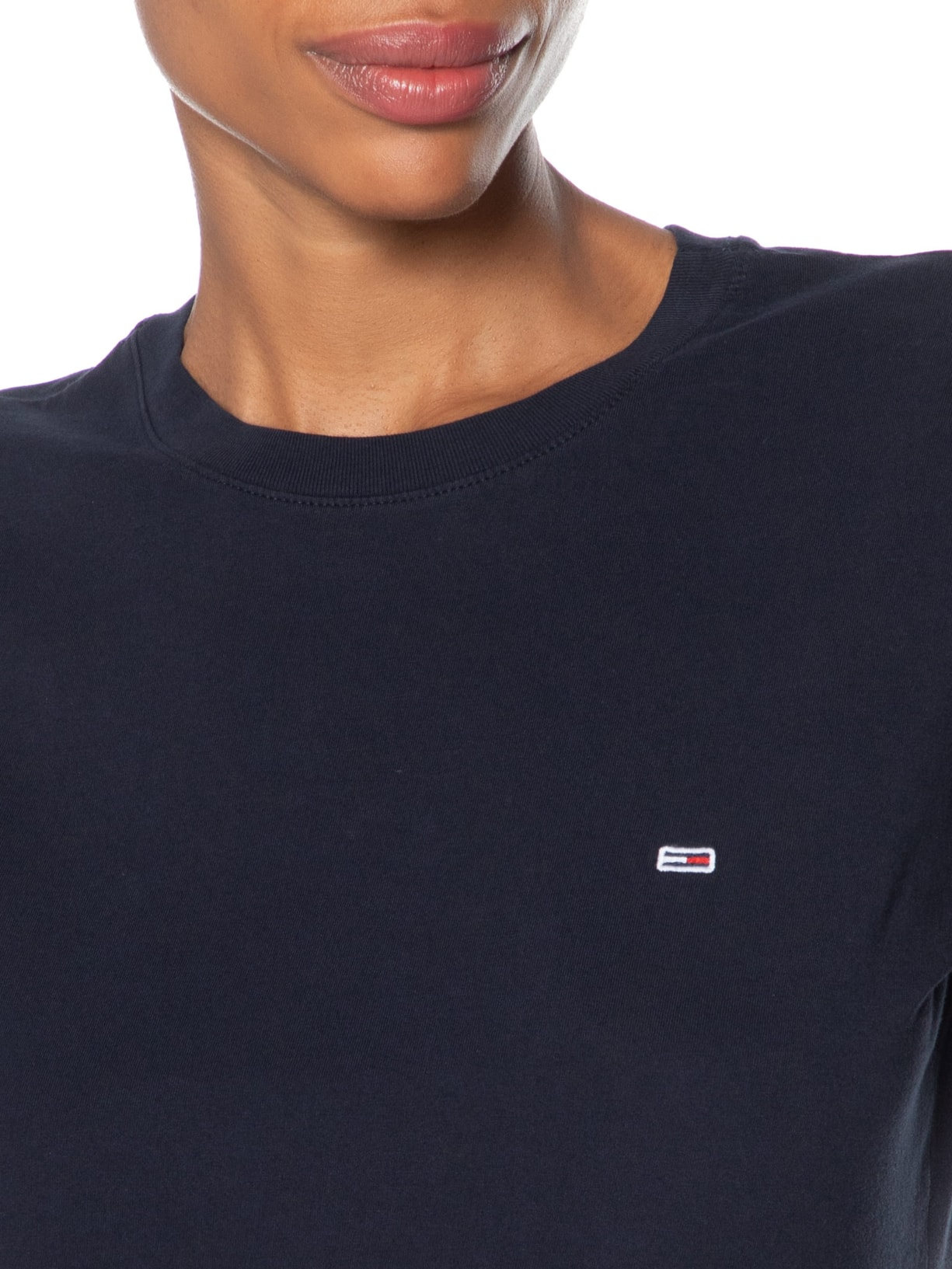 Camiseta Feminina Tjw C Neck Tee Azul Tommy Jeans