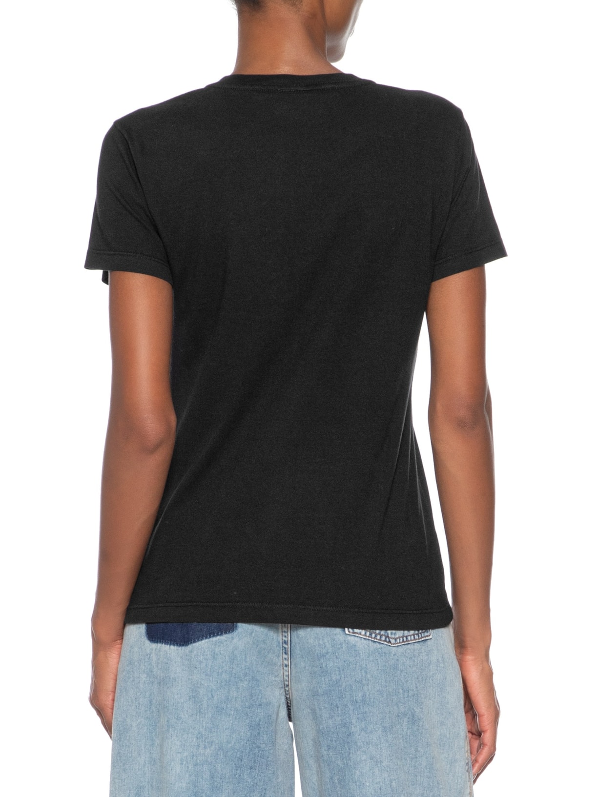 Camiseta Feminina Tjw C Neck Tee Preto Tommy Jeans