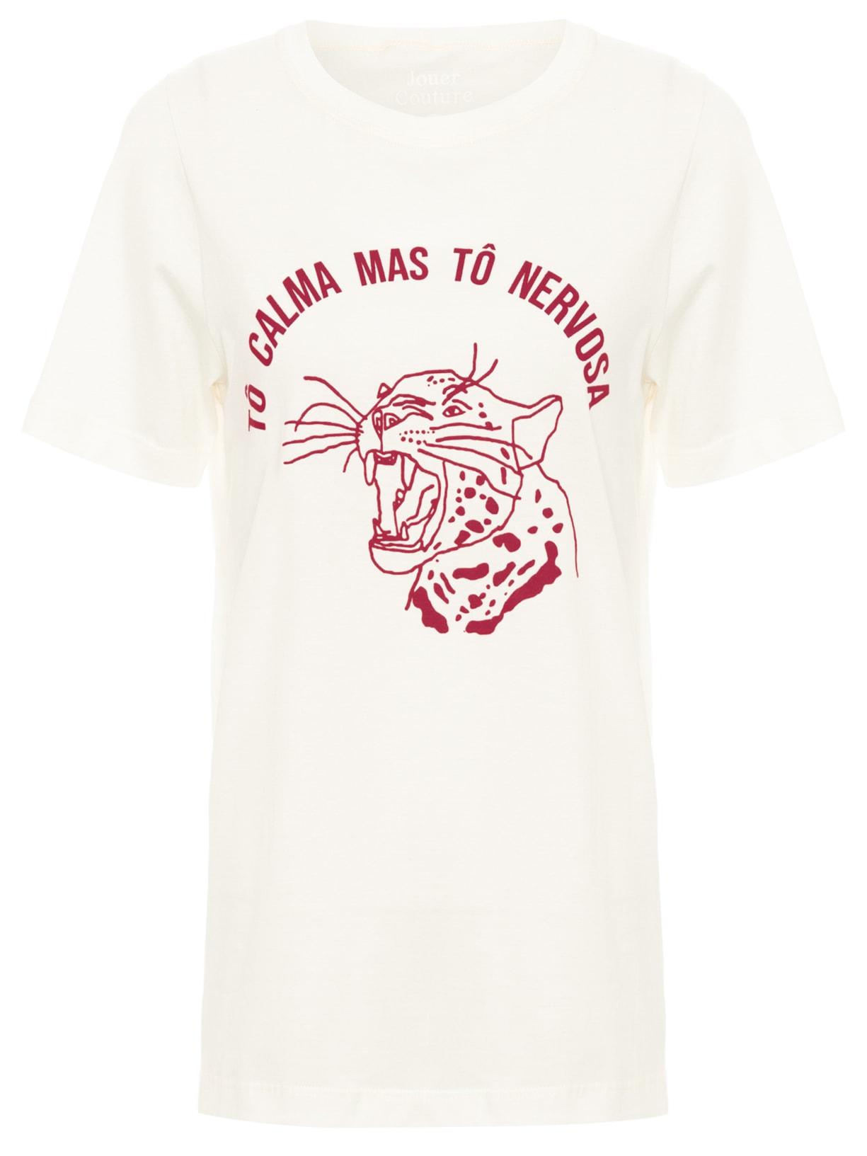 Camiseta Feminina Tô Calma Mas Tô Nervosa - Branco