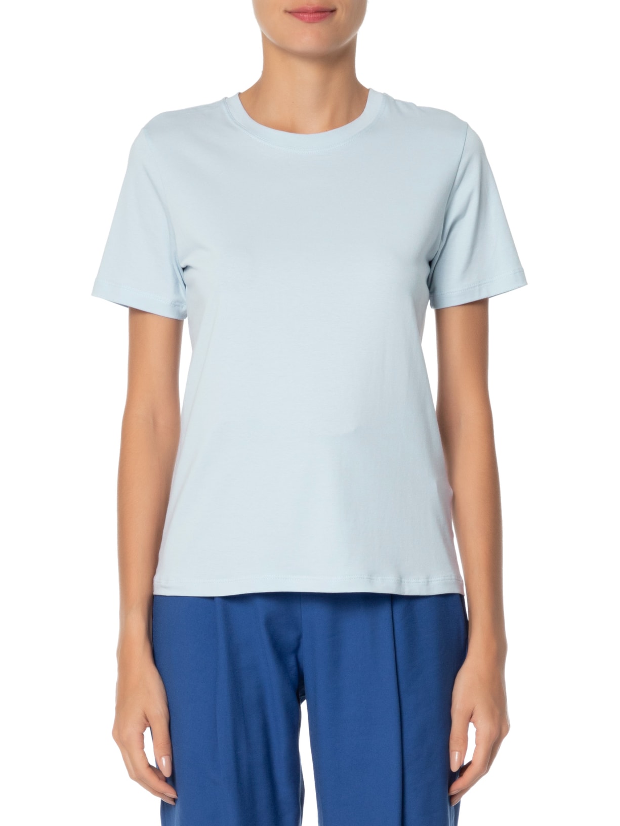 Camiseta Feminina Todo Dia Color Azul Camys