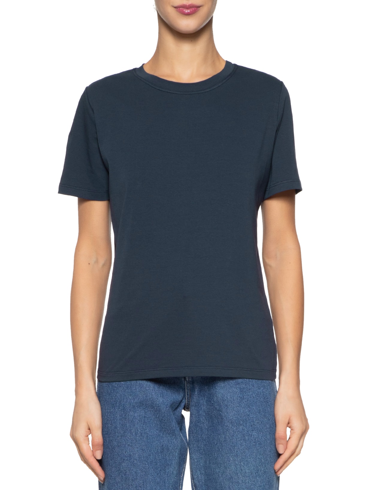 Camiseta Feminina Todo Dia Color Azul Camys