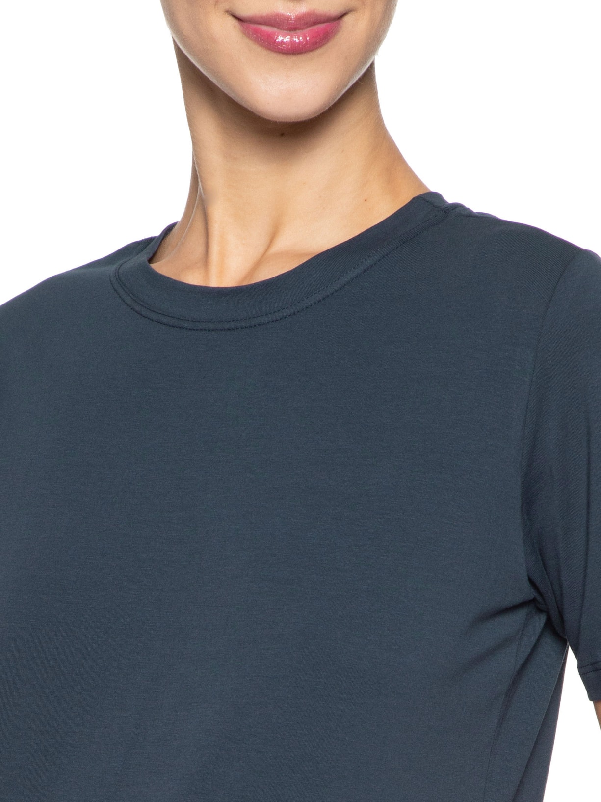 Camiseta Feminina Todo Dia Color Azul Camys