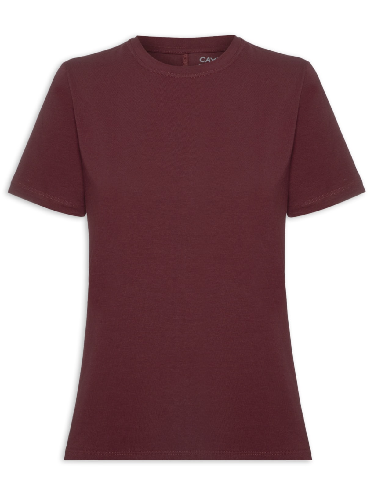 Camiseta Feminina Todo Dia Color - Vinho