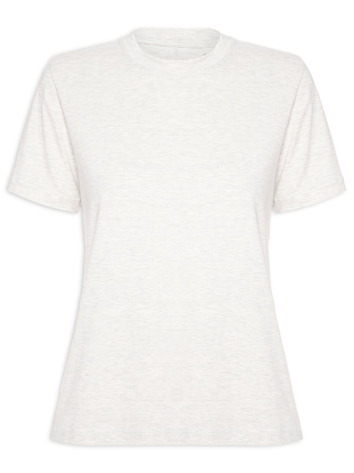 Camiseta Feminina Todo Dia Mescla - Cinza