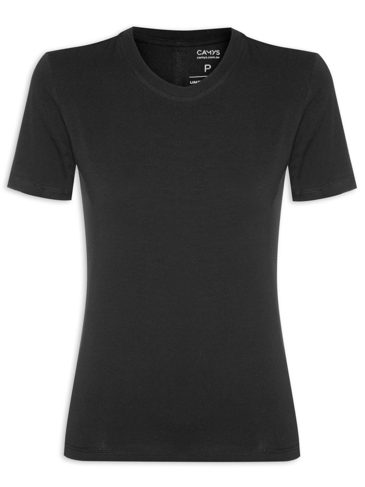 Camiseta Feminina Todo Dia Preto Camys