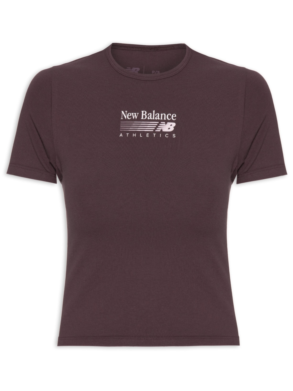 Camiseta Feminina Trackside Ringer Roxo New Balance