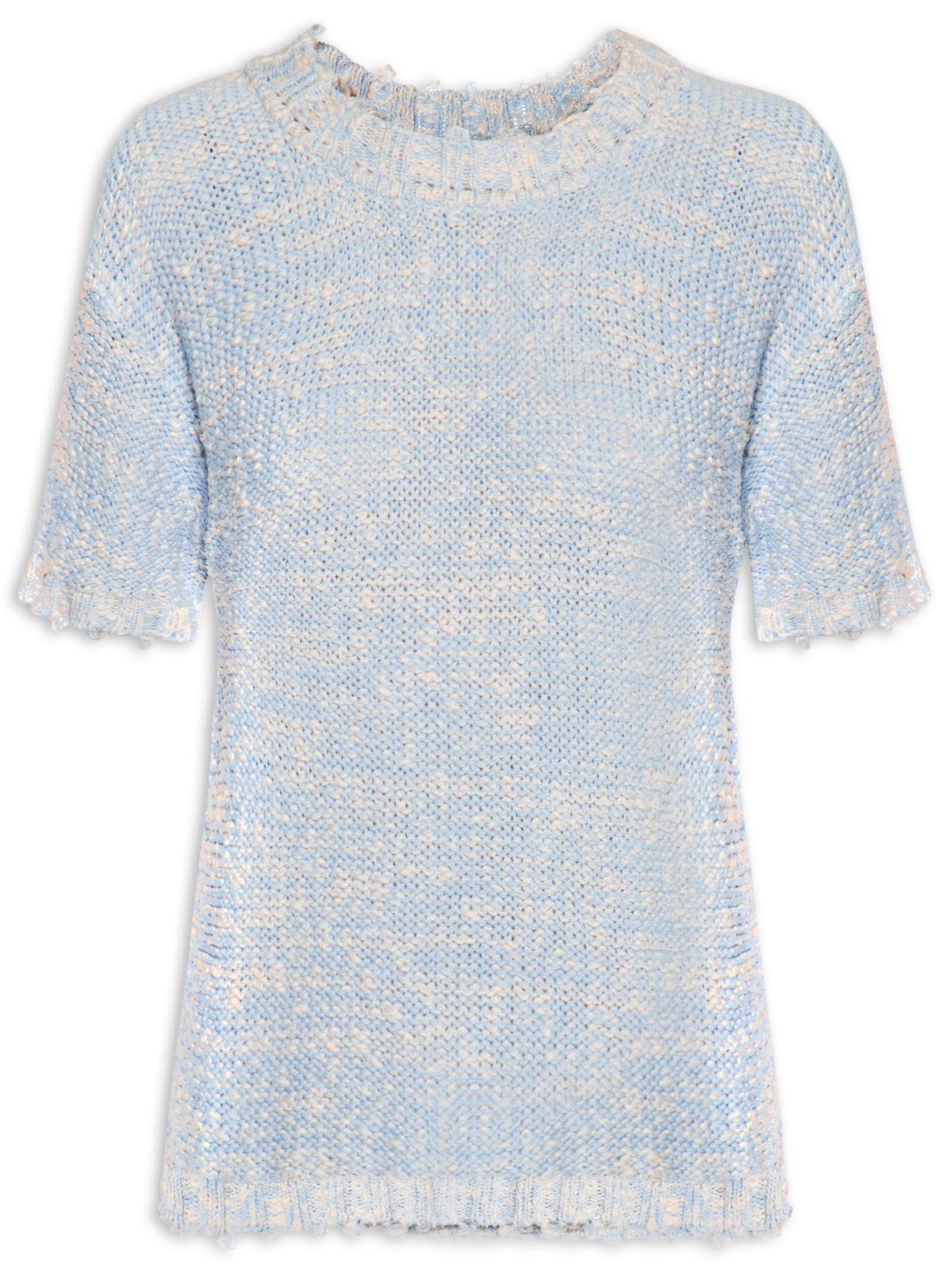 Camiseta Feminina Tricot Blue Sky - Azul