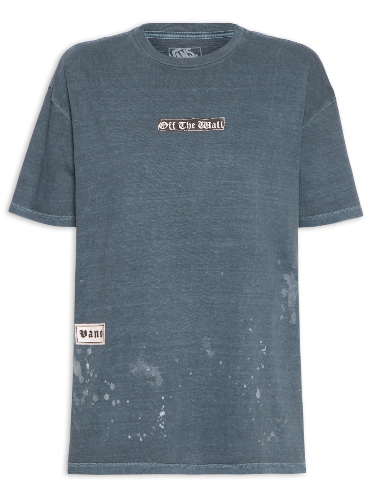 Camiseta Feminina Unpatched Cinza Vans