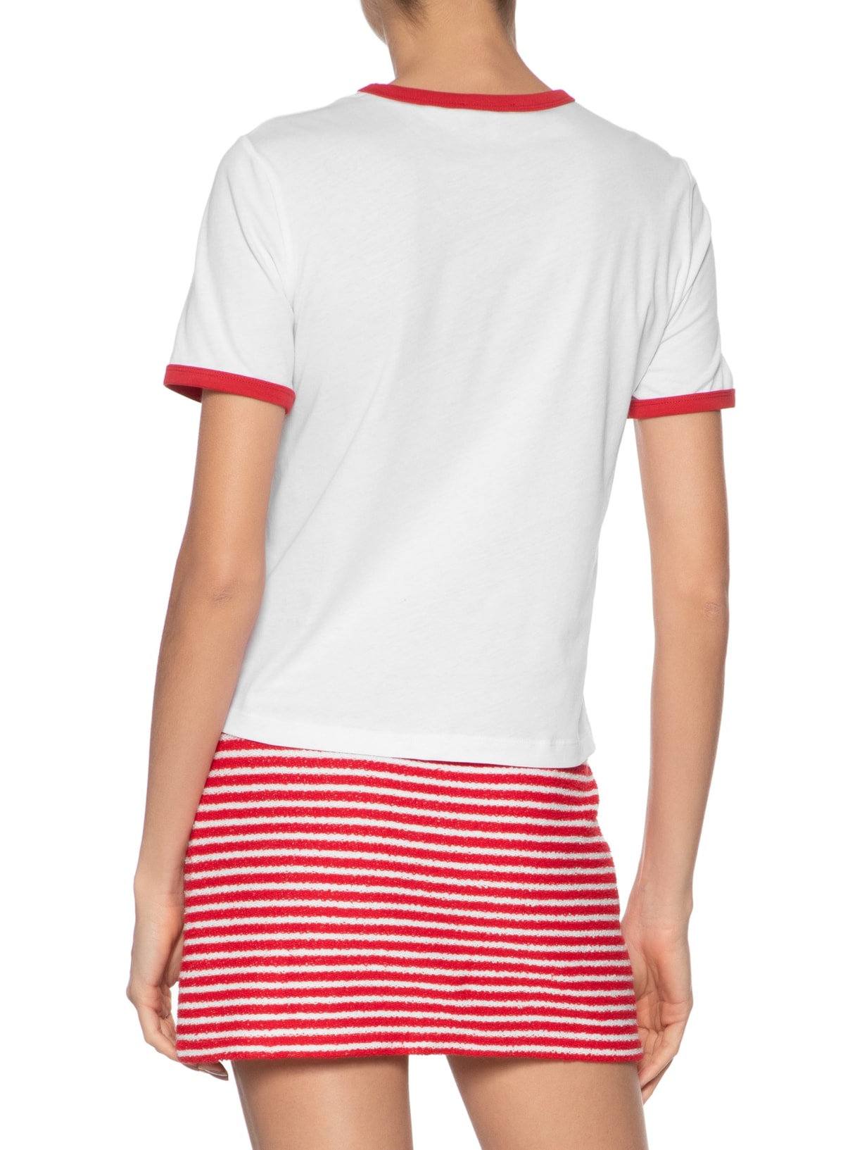 Camiseta Feminina Vendome Ringer Tee Branco Sporty & Rich