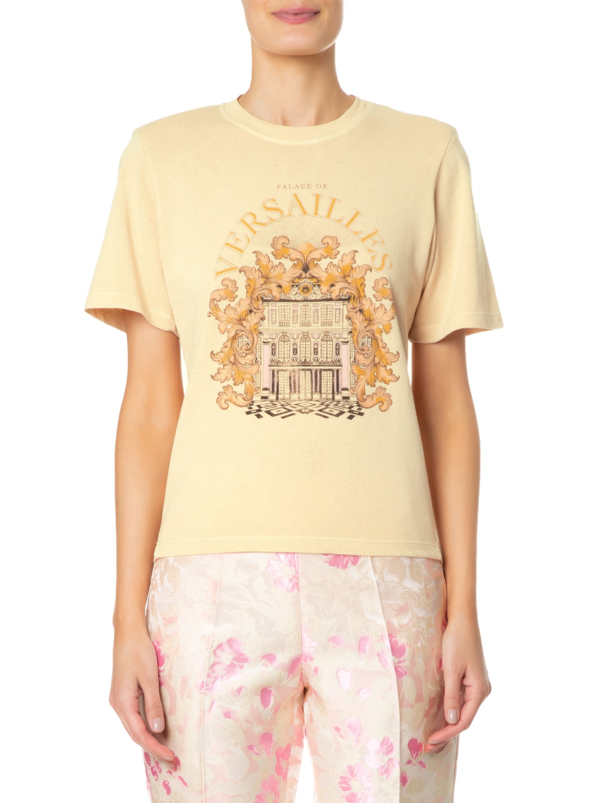 Camiseta Feminina Versailles Bege Carol Bassi