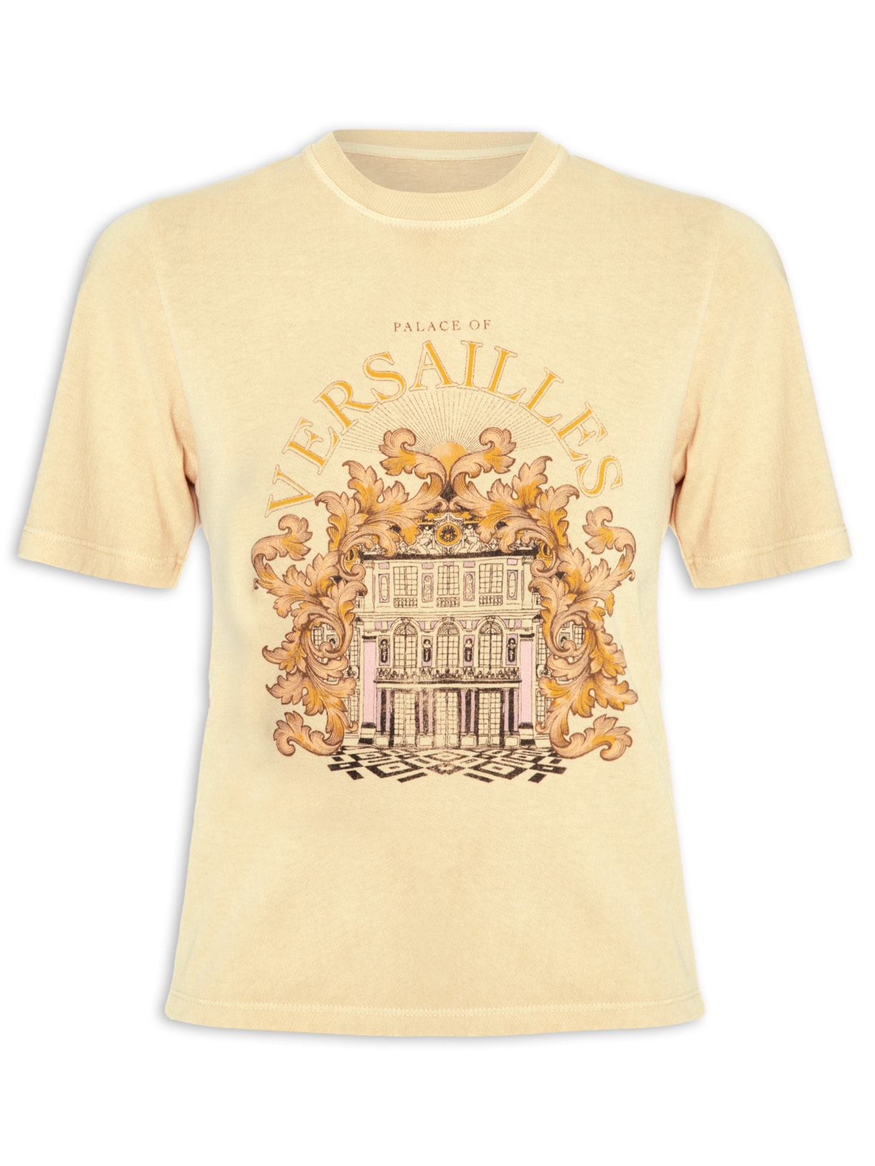 Camiseta Feminina Versailles Bege Carol Bassi