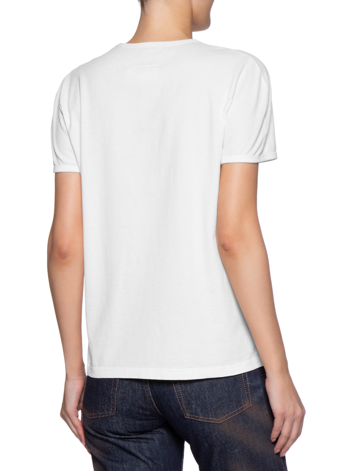 Camiseta Feminina Vintage Jersey Branco Mm6 Maison Margiela