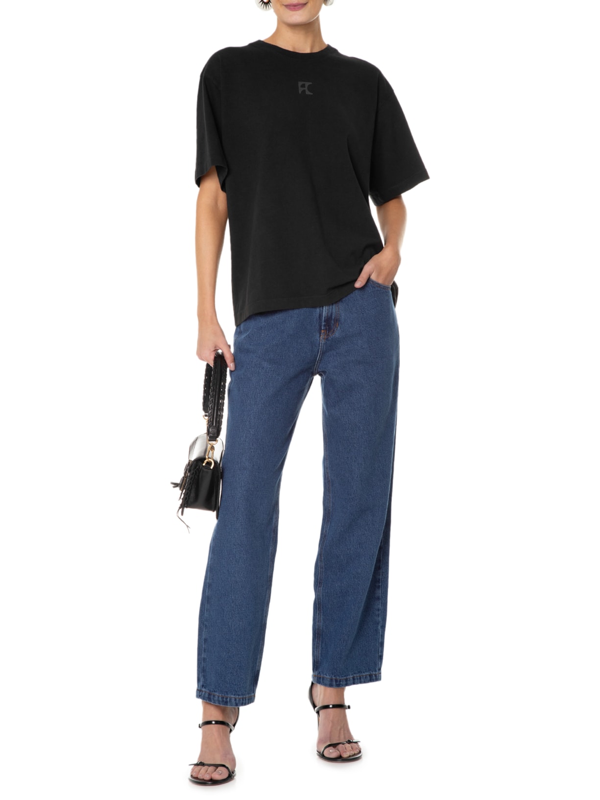 Camiseta Feminina Vintage Preto Francesca