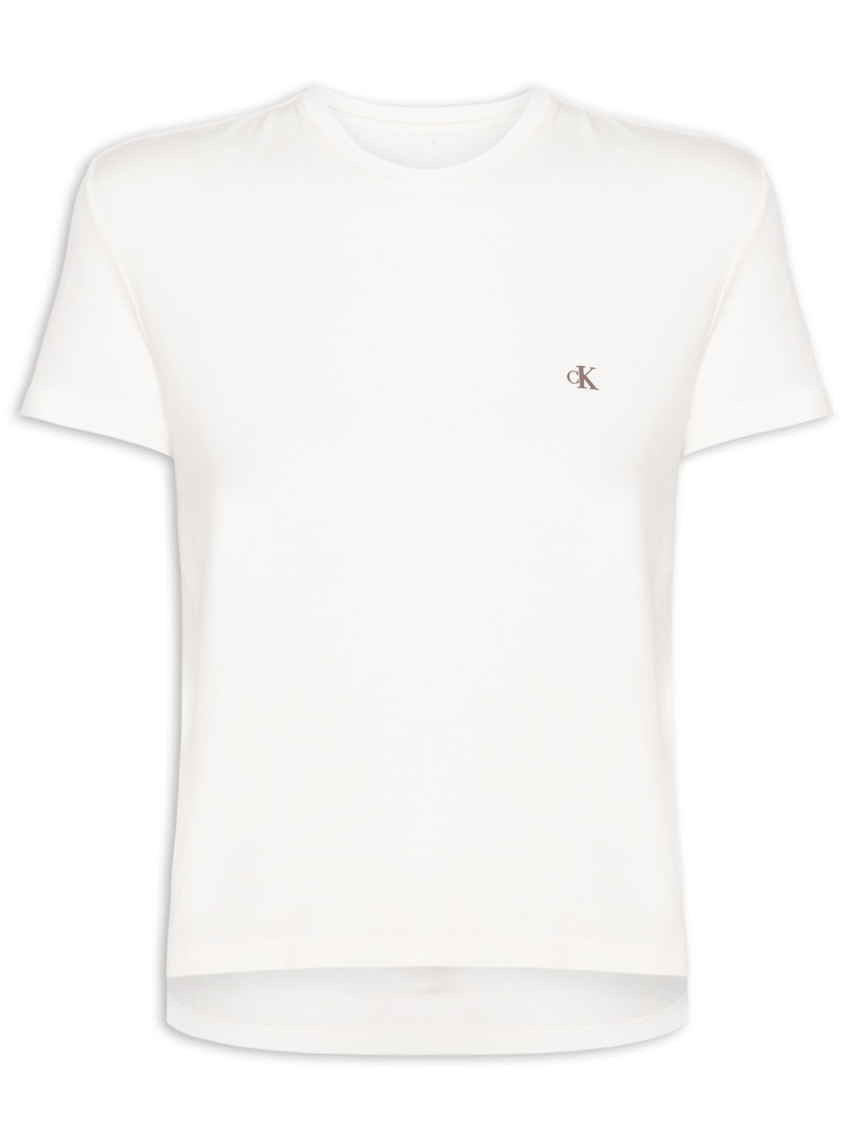 Camiseta Feminina Viscolycra – Branco Calvin Klein Jeans
