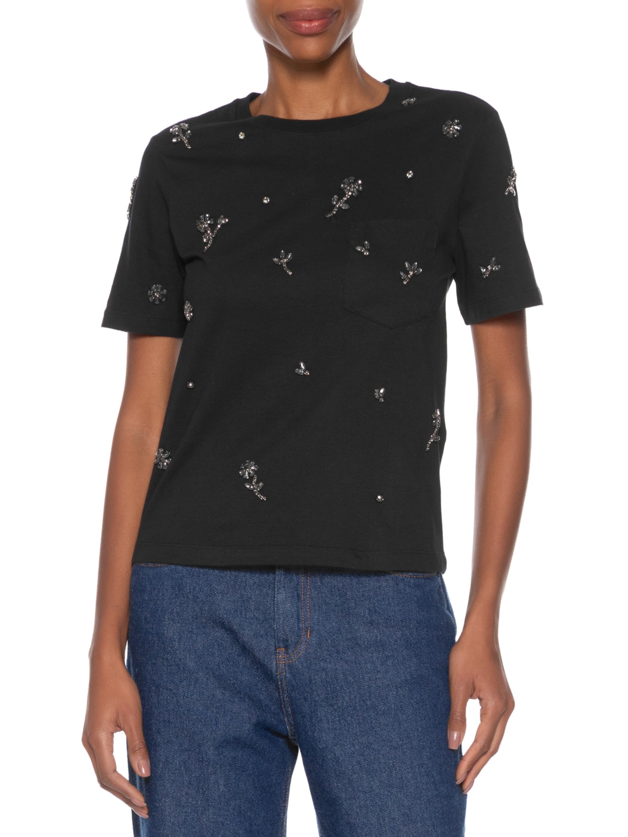 Camiseta Feminina Vivis Preto Bo.bô
