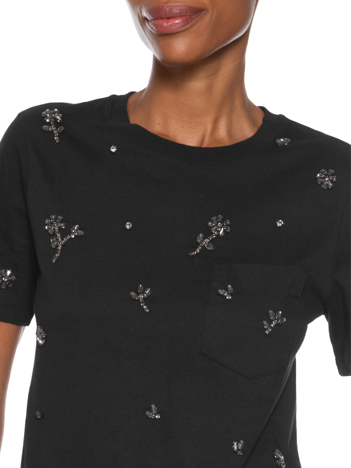 Camiseta Feminina Vivis Preto Bo.bô