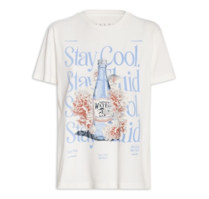 Camiseta Feminina Water - Branco