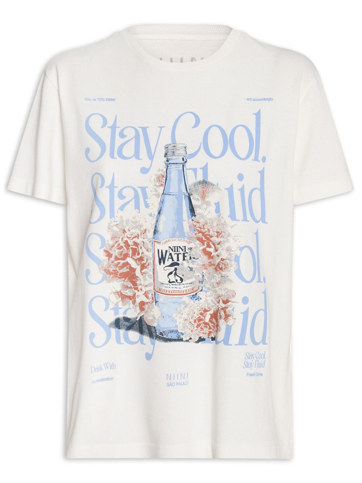 Camiseta Feminina Water - Branco