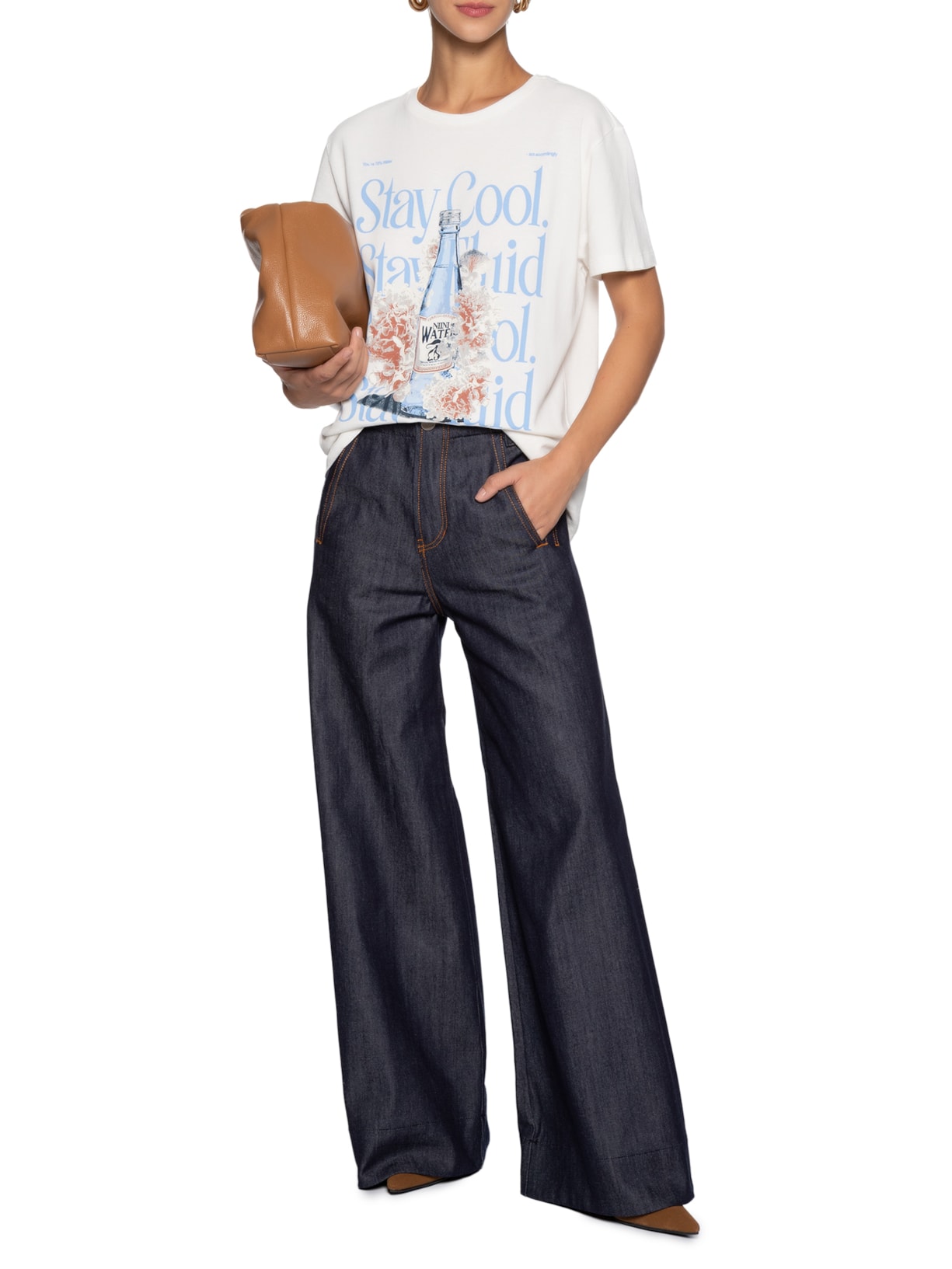 Camiseta Feminina Water Branco Niini