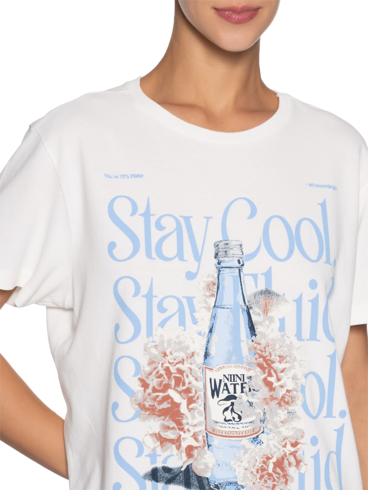 Camiseta Feminina Water Branco Niini
