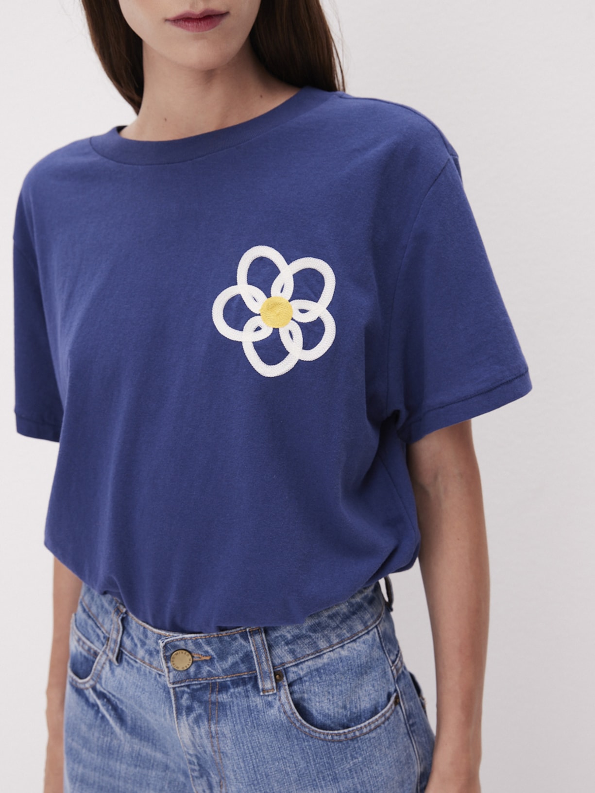 Camiseta Feminina Wildfflower Azul Mixed