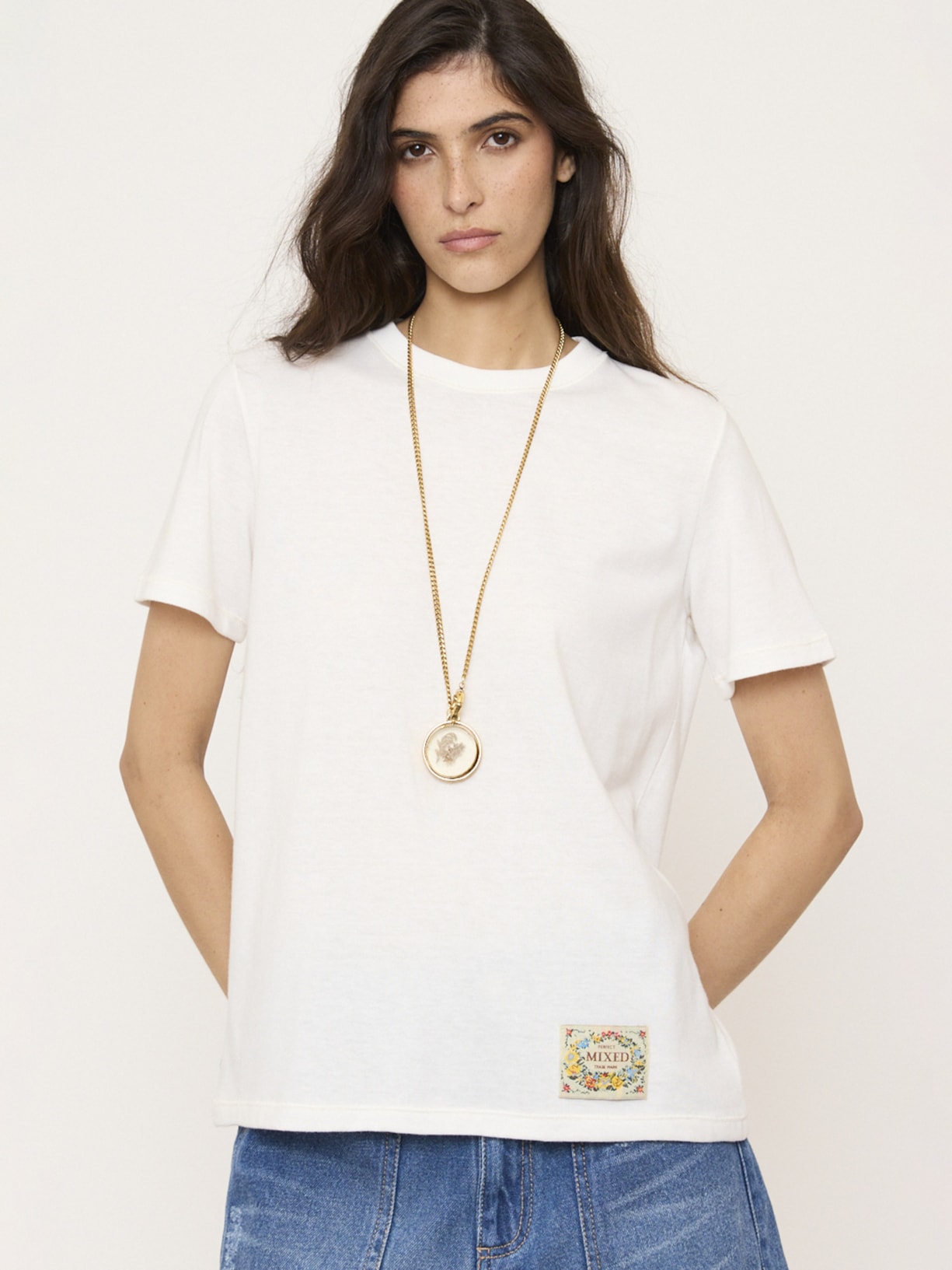 Camiseta Feminina Wish V27 Branco Mixed