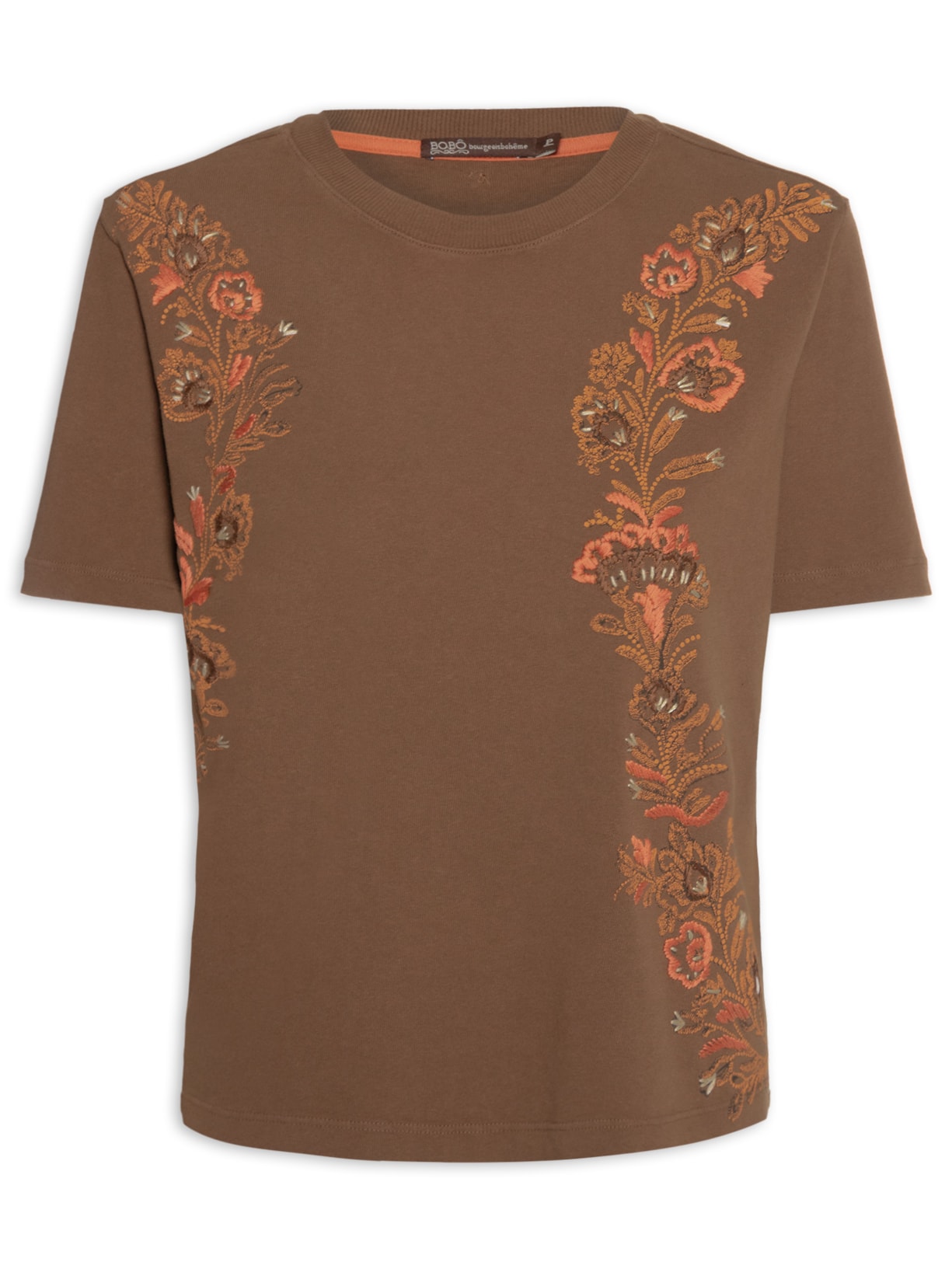 Camiseta Feminina Woods Toffee Marrom Bo.bô