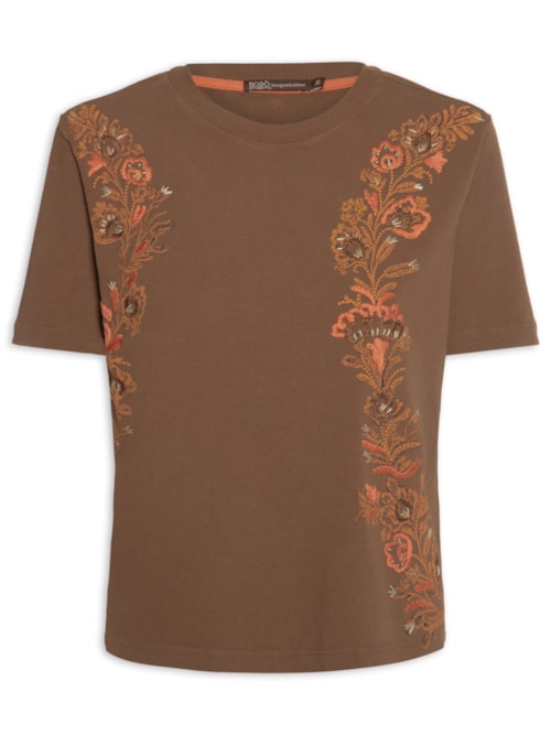 Camiseta Feminina Woods Toffee - Marrom