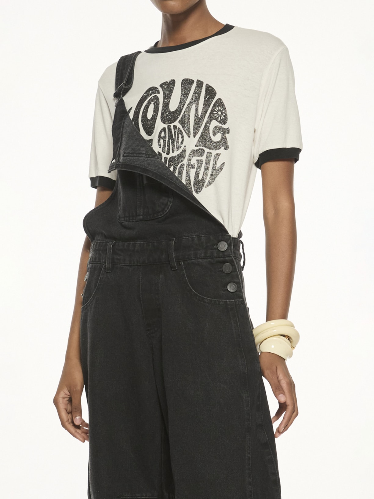 Camiseta Feminina Young And Beautiful V27 Branco Mixed