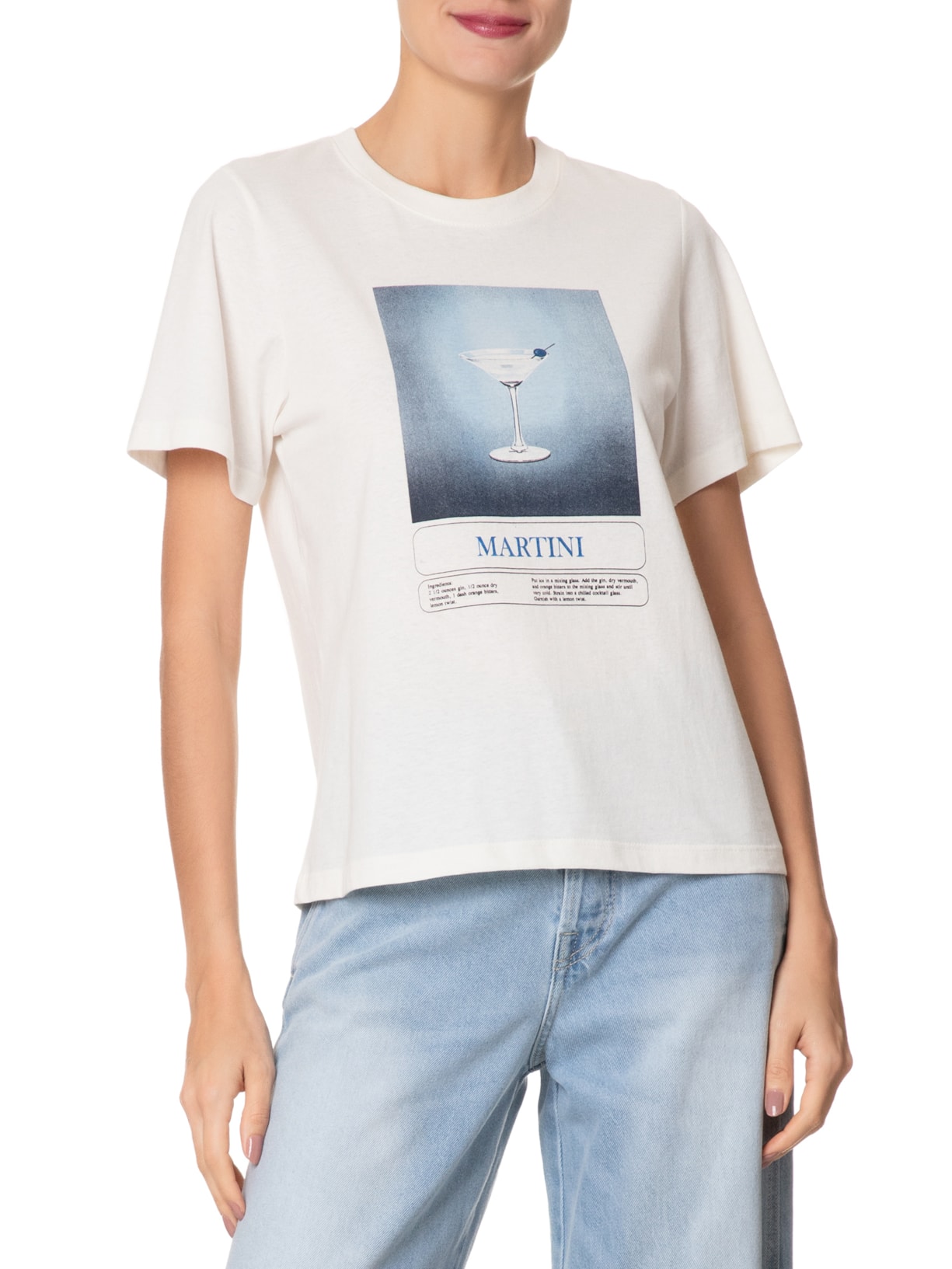 Camiseta Feminina Zaira Off White Iorane