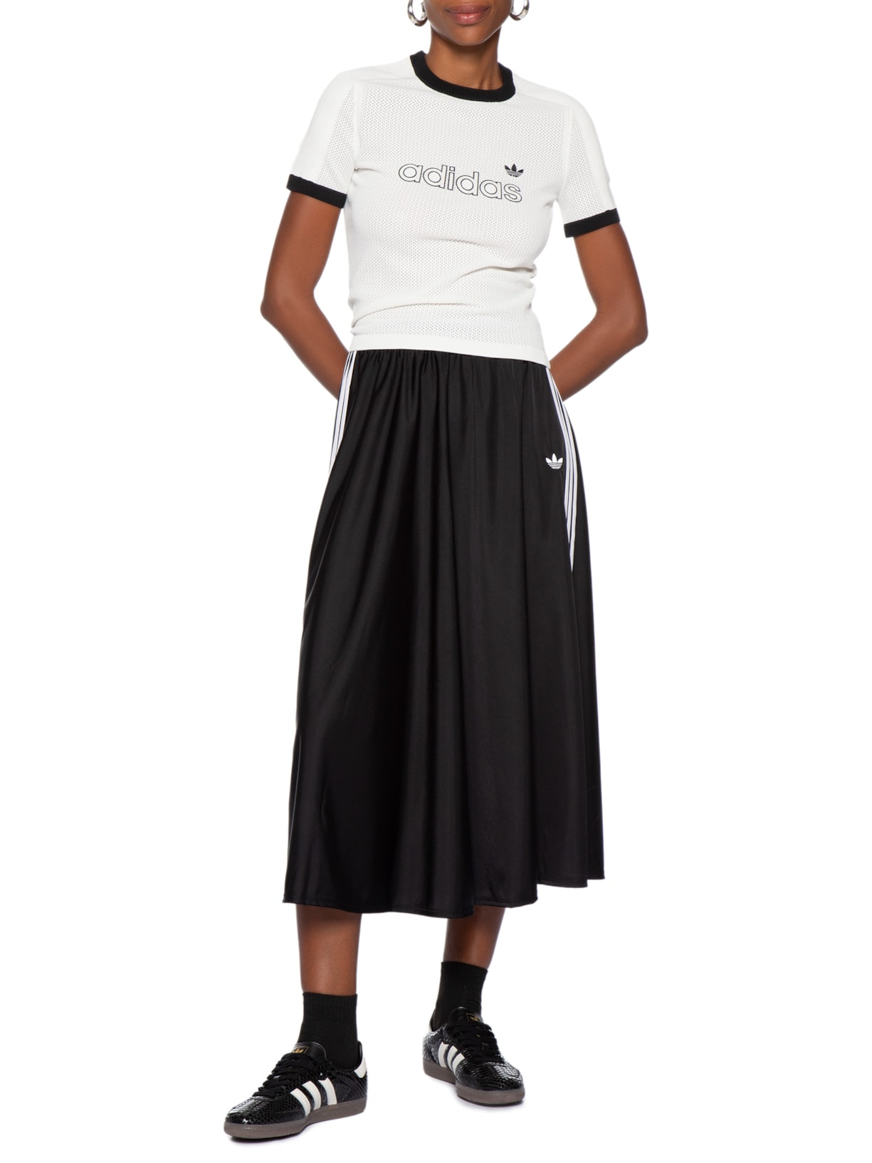Camiseta Feminino Premium Originals Branco Adidas Originals