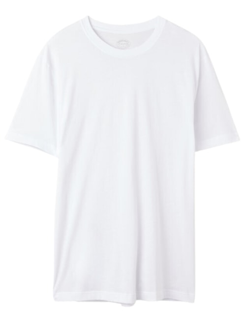 Camiseta Fit Em Algodão Supima Extrafino - Branco