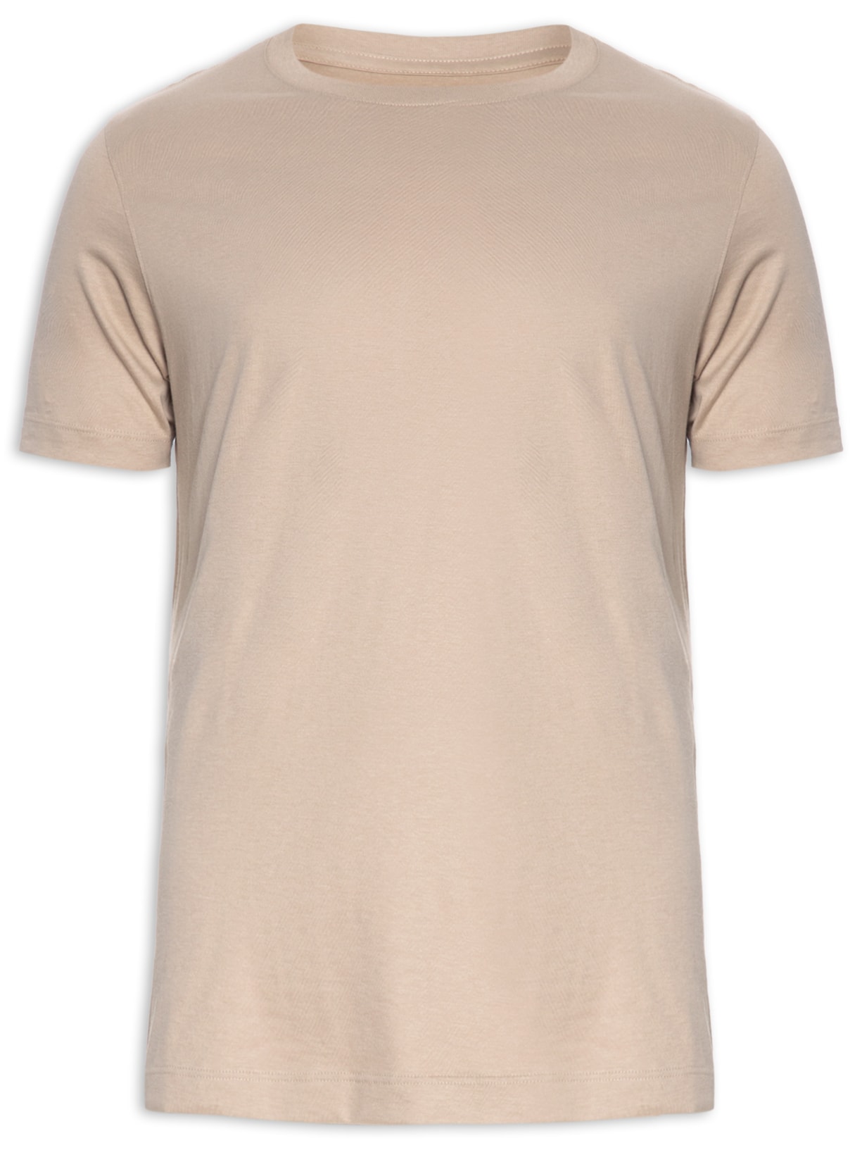 Camiseta Jersey Algodão Peruano Pre - Bege